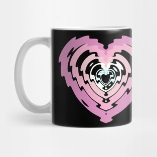 Underwater Baby Pink Heart Pattern Mug